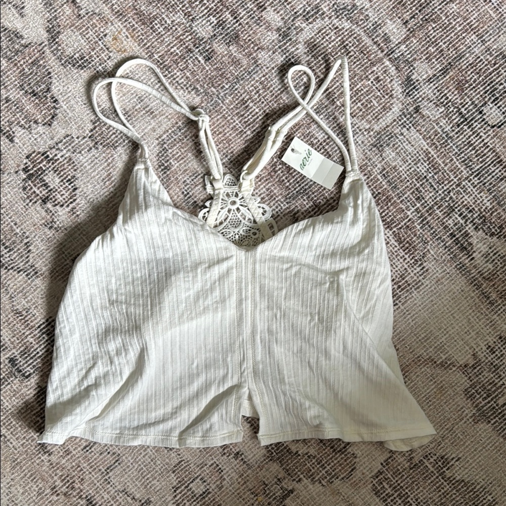 Aerie crop top with built in support